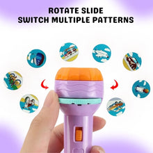 Mini projector flashlight torch for kids