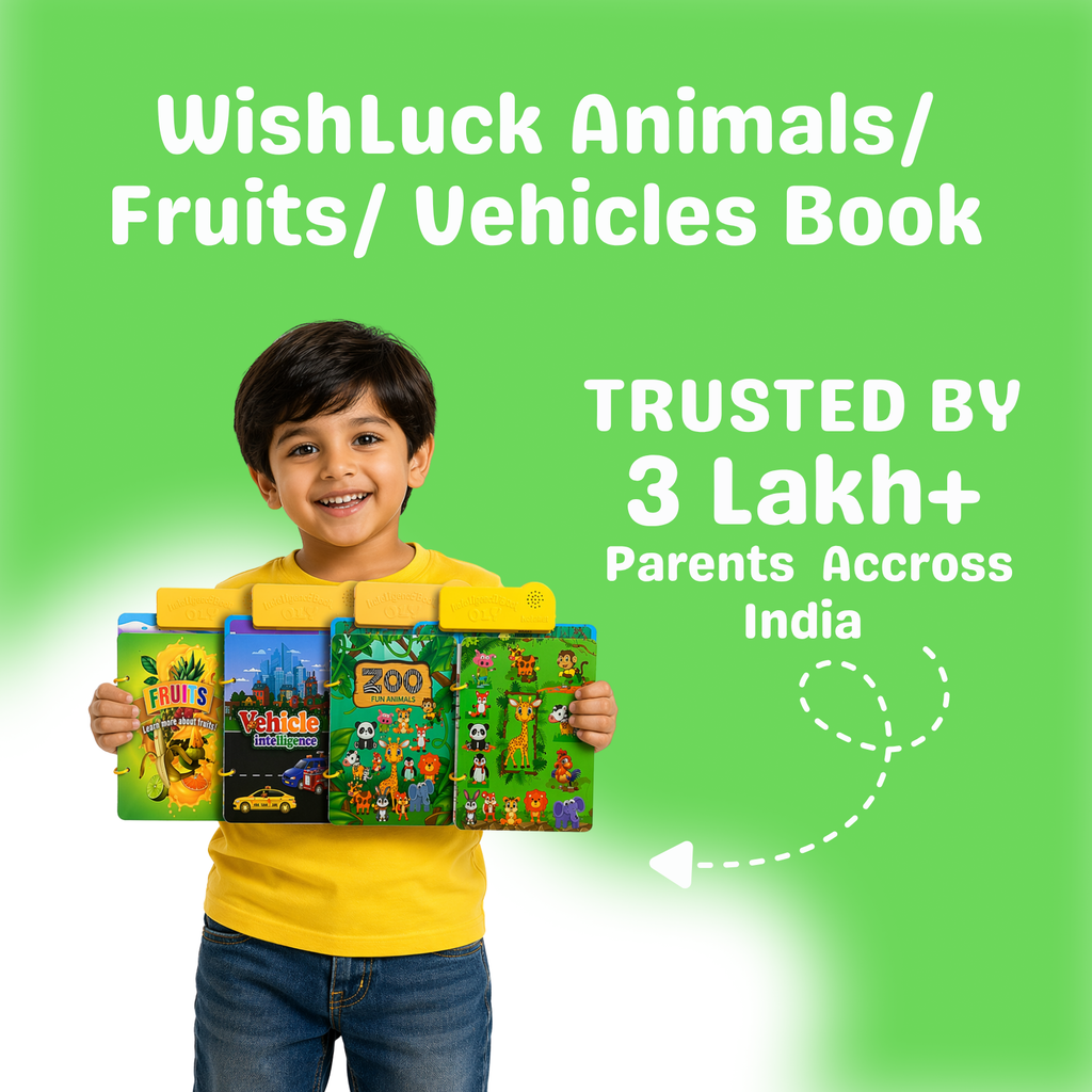 Interactive Velcro Press Sound Book Kids — Animals, Fruits & More | WishLuck