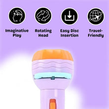 Mini projector flashlight torch for kids