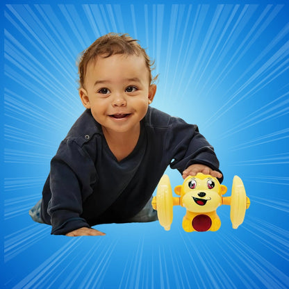 Tumbling Monkey Electric Musical Battery Operated Toys with Light and Music for Kids - WishLuck