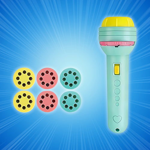 Mini projector flashlight torch for kids