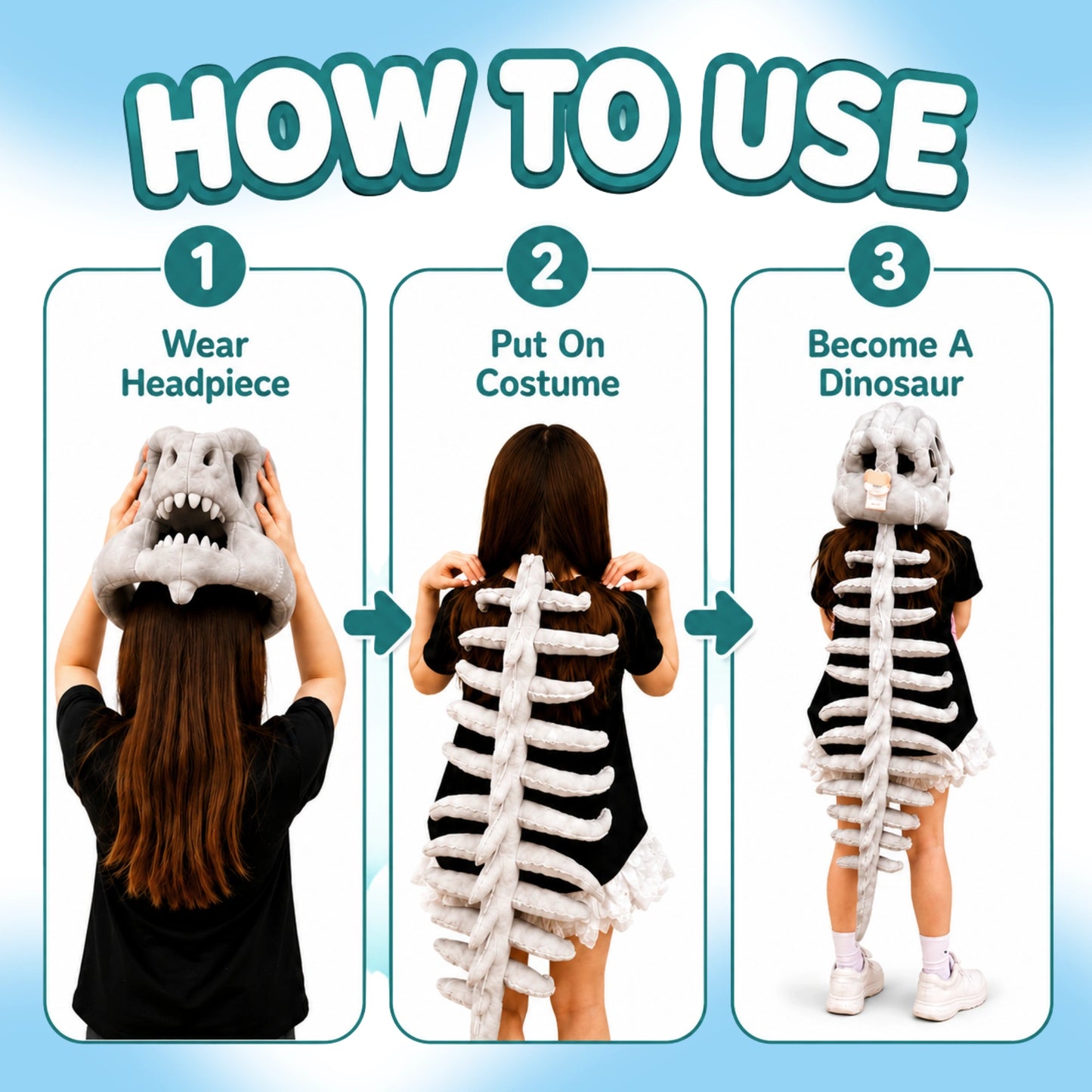 Dinosaur skeleton costume