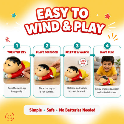Crawling Shinchan Action Figure