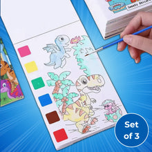 Wishluck's Set of 3 Compact Drawing Books with 6-Color Strip