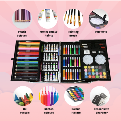 145-Piece Drawing Kit for Kids