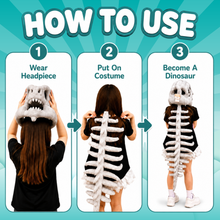 Plush Dinosaur Skeleton Costume