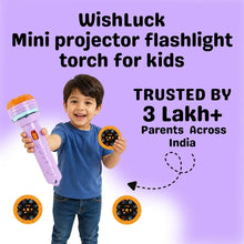 Mini projector flashlight torch for kids