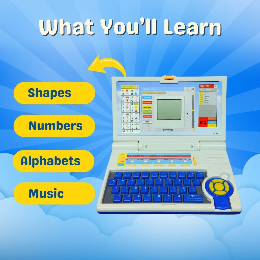 Interactive Kids Educational Laptop Toy