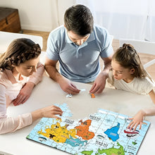 Wishluck Continents & Oceans Map Puzzle Kit