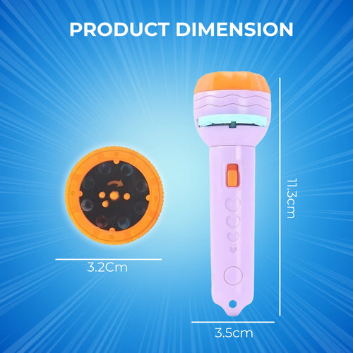 Mini projector flashlight torch for kids