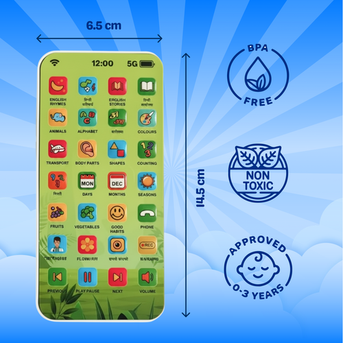 Interactive Kids Learning Phone Toy | Smart & Screen-Free