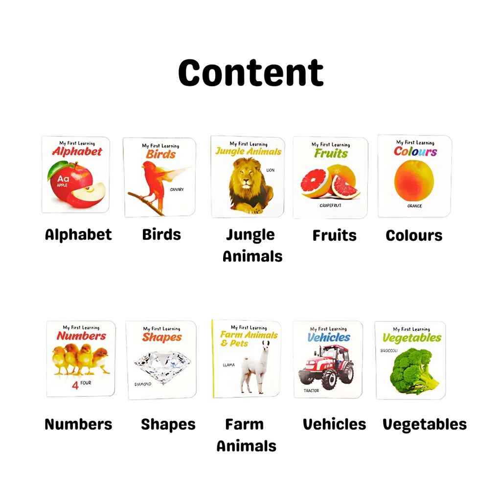 LKG Class Picture Book Box Set Of 10 Board Books