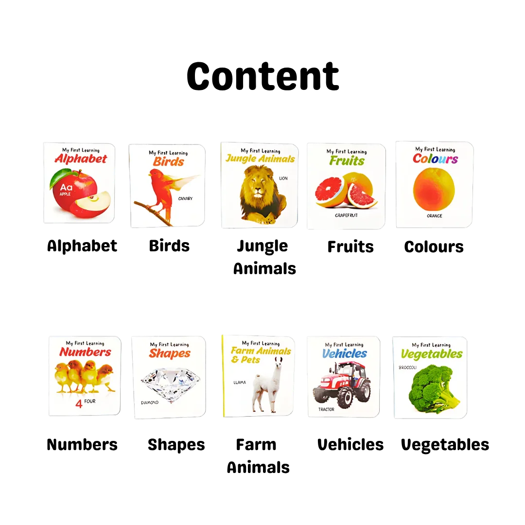 LKG Class Picture Book Box Set Of 10 Board Books