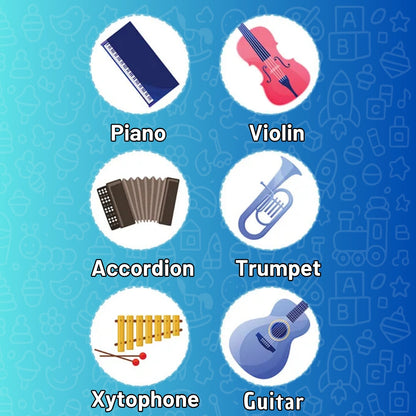 2-in-1 Musical Playmat for Kids — 24 piano keys, drum and cymbal sounds | WishLuck
