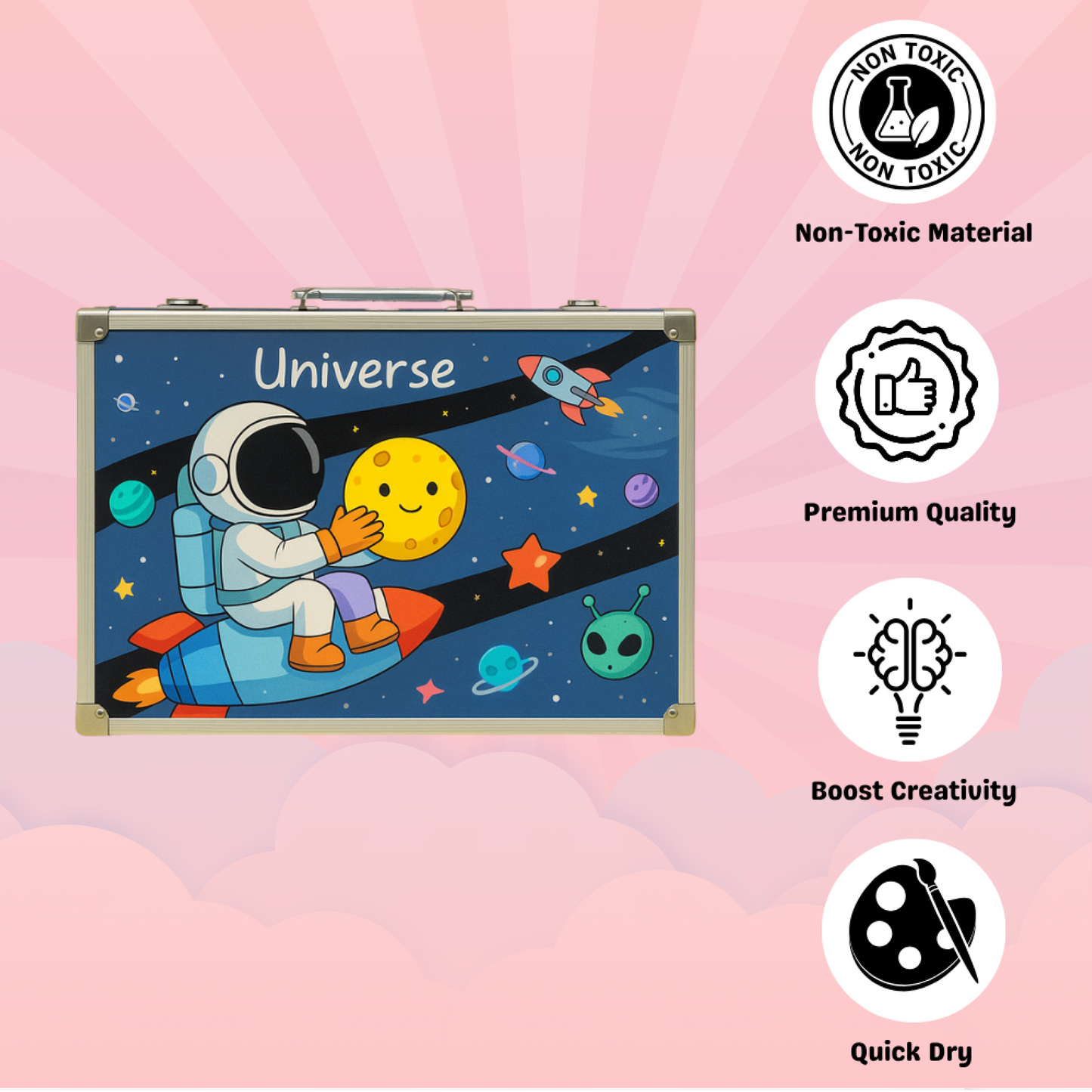 145-Piece Drawing Kit for Kids