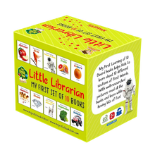 LKG Class Picture Book Box Set Of 10 Board Books + Free Wishluck Tote bag