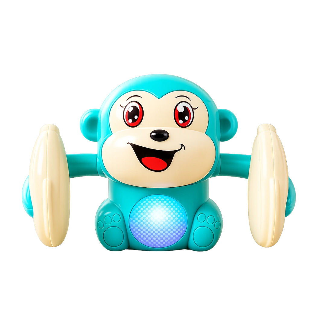 Tumbling Monkey Electric Musical Battery Operated Toys with Light and Music for Kids