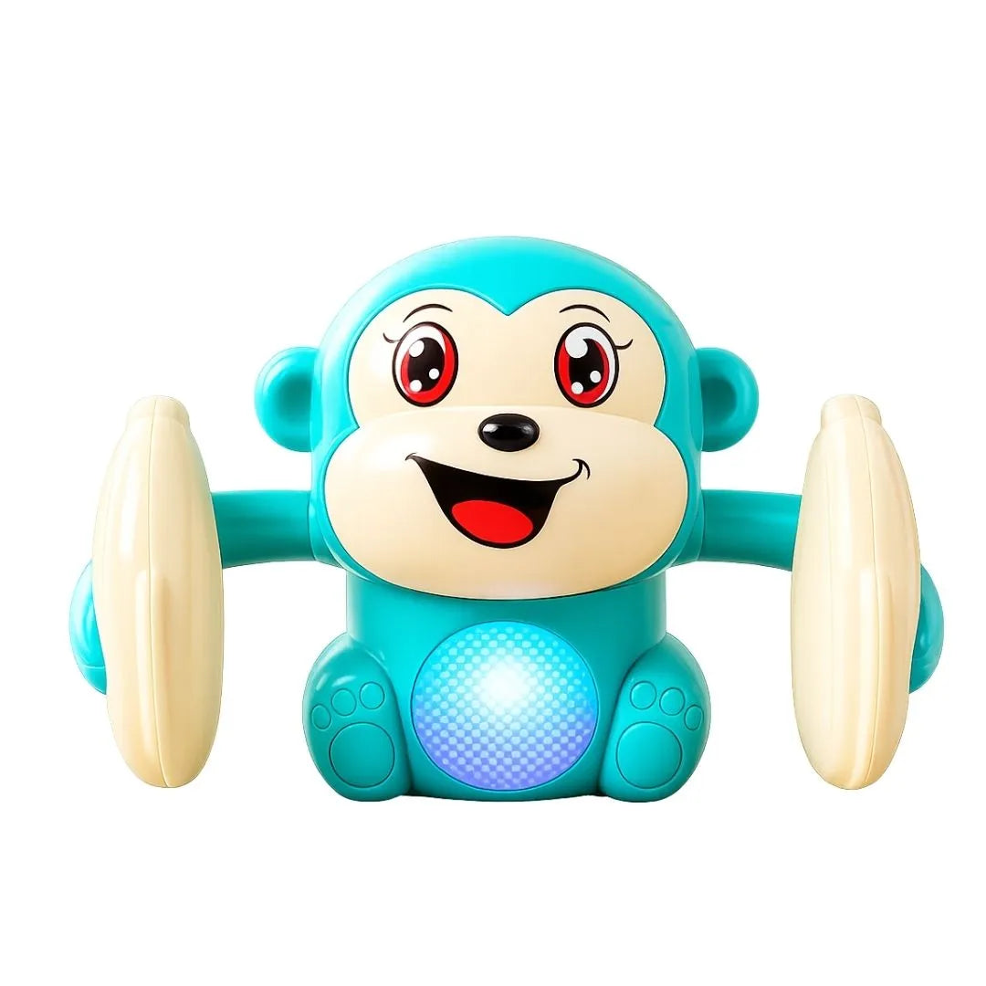 Tumbling Monkey Electric Musical Battery Operated Toys with Light and Music for Kids