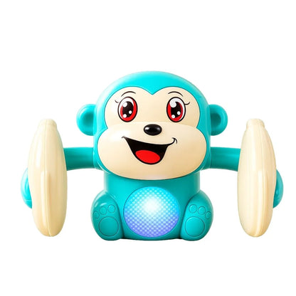 Tumbling Monkey Electric Musical Battery Operated Toys with Light and Music for Kids