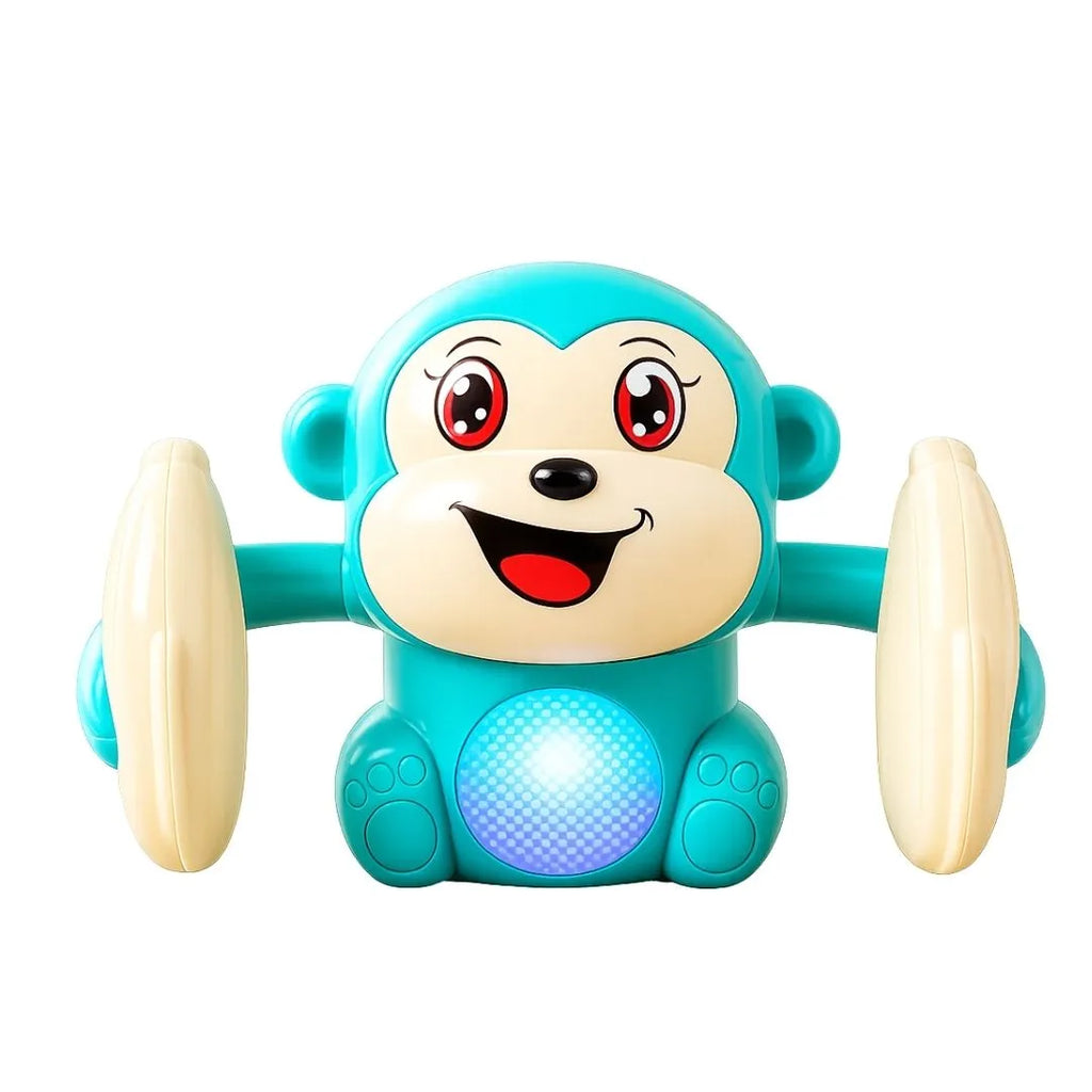 Tumbling Monkey Electric Musical Battery Operated Toys with Light and Music for Kids