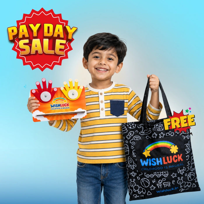 Maths Hand Counting Toy for Kids | Learn Numbers + Free Wishluck's Tote Bag