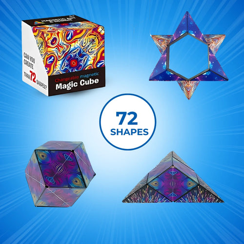 3D Magnetic Puzzle for 70+ Shapes!
