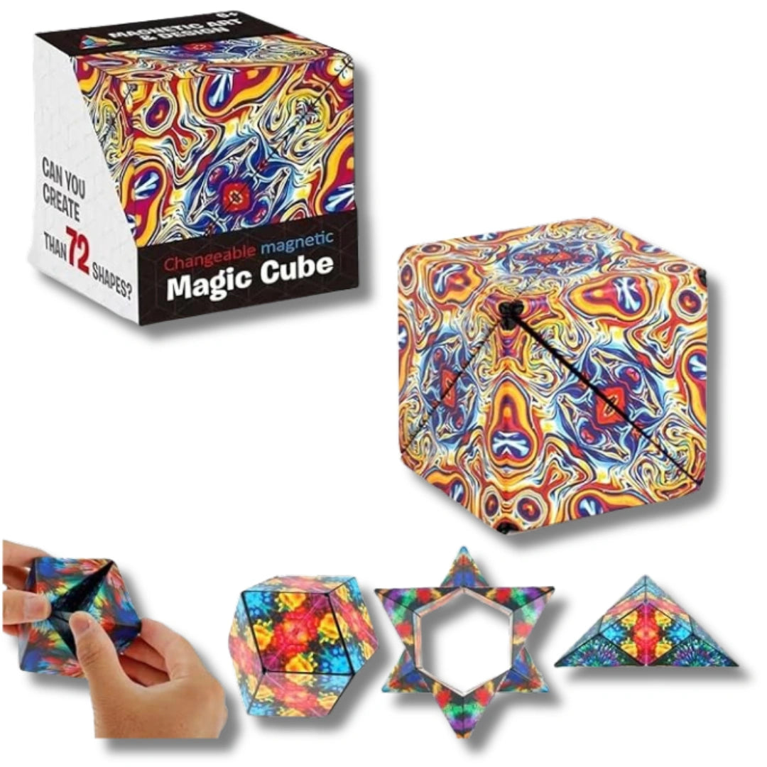 3D Magnetic Puzzle for 70+ Shapes!