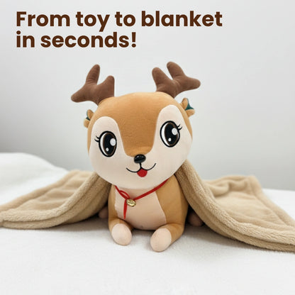 2-in-1 Soft Plush Toy with Blanket | WishLuck