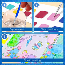Wishluck's Set of 3 Compact Drawing Books with 6-Color Strip