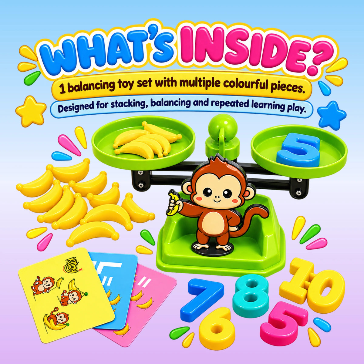 Monkey Balance Educational Math Game