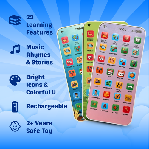 Interactive Kids Learning Phone Toy | Smart & Screen-Free
