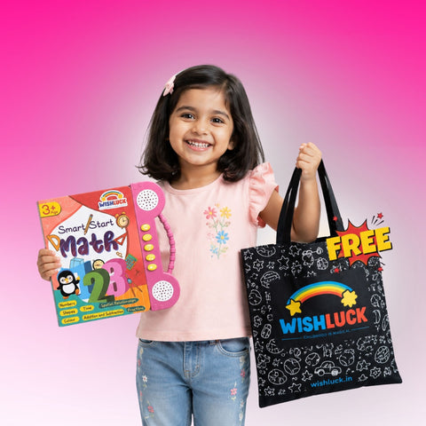 Little Learner Math Sound Book + Free Wishluck's Tote bag