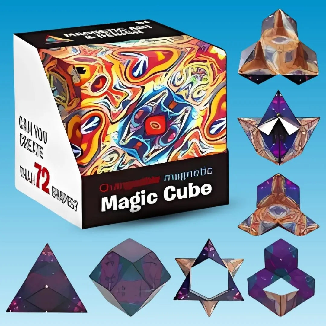 3D Magnetic Puzzle for 70+ Shapes