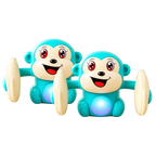 Tumbling Monkey Electric Musical Battery Operated Toys with Light and Music for Kids