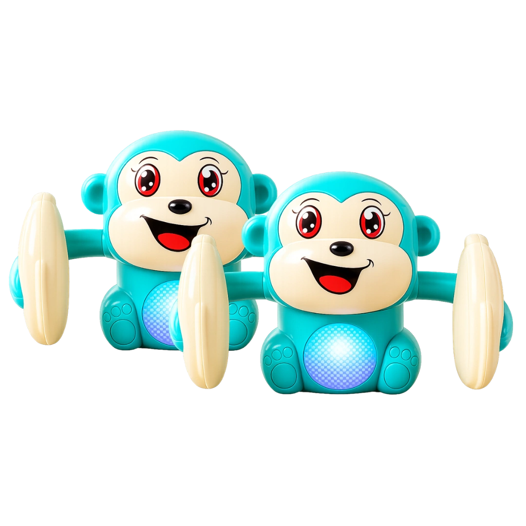Tumbling Monkey Electric Musical Battery Operated Toys with Light and Music for Kids