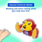 Tumbling Monkey Electric Musical Battery Operated Toys with Light and Music for Kids
