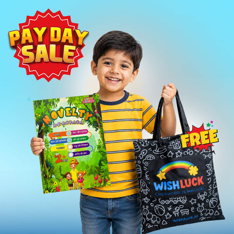 Hindi learning book for kids | Interactive E-book + Free Wishluck's Tote Bag