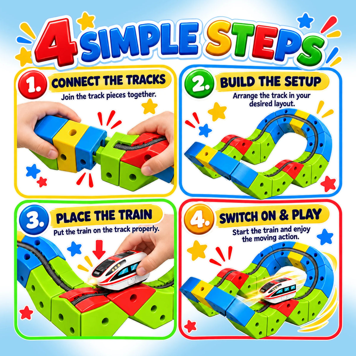 Twist Track Bullet Train Builder