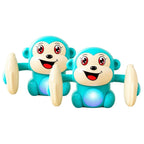 Tumbling Monkey Electric Musical Battery Operated Toys with Light and Music for Kids