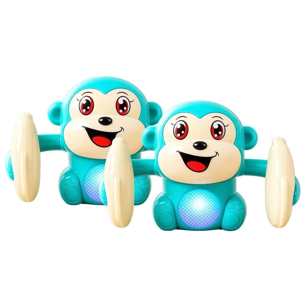 Tumbling Monkey Electric Musical Battery Operated Toys with Light and Music for Kids