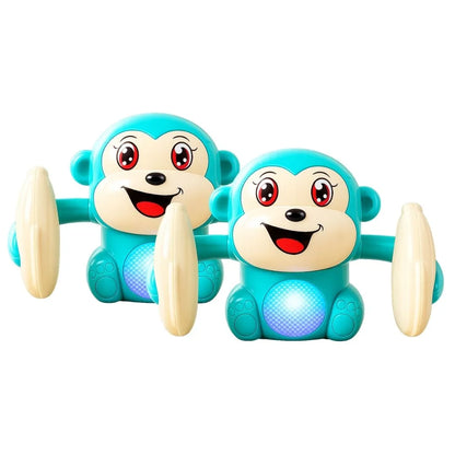 Tumbling Monkey Electric Musical Battery Operated Toys with Light and Music for Kids