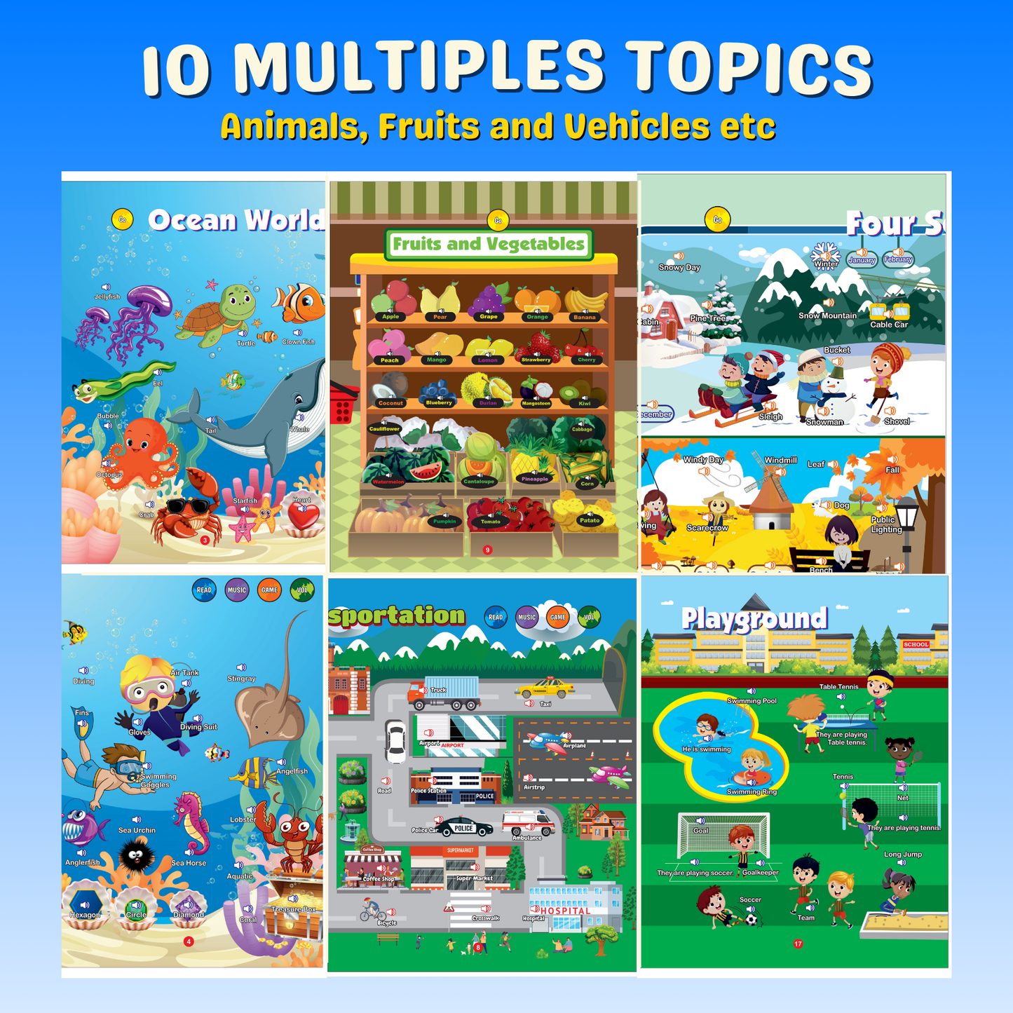 Learn & Play Interactive Sound Book!