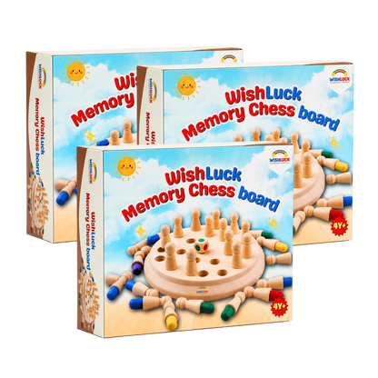 Brain Boost Wooden Memory Match Chess