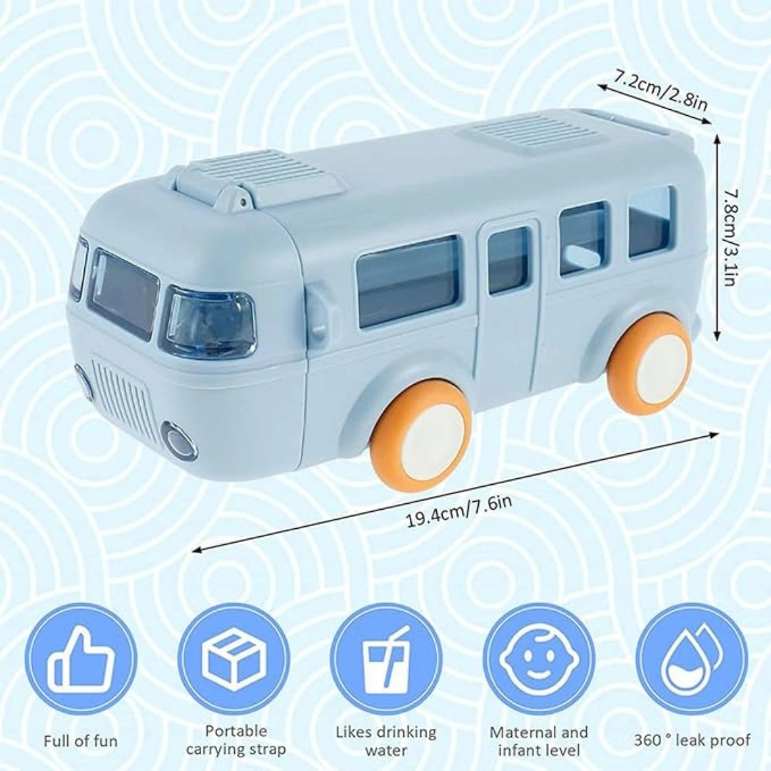 Bus Shape Hanging Water Bottle With Strap