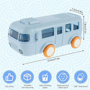 Bus Shape Hanging Water Bottle With Strap