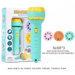 Mini projector flashlight torch for kids