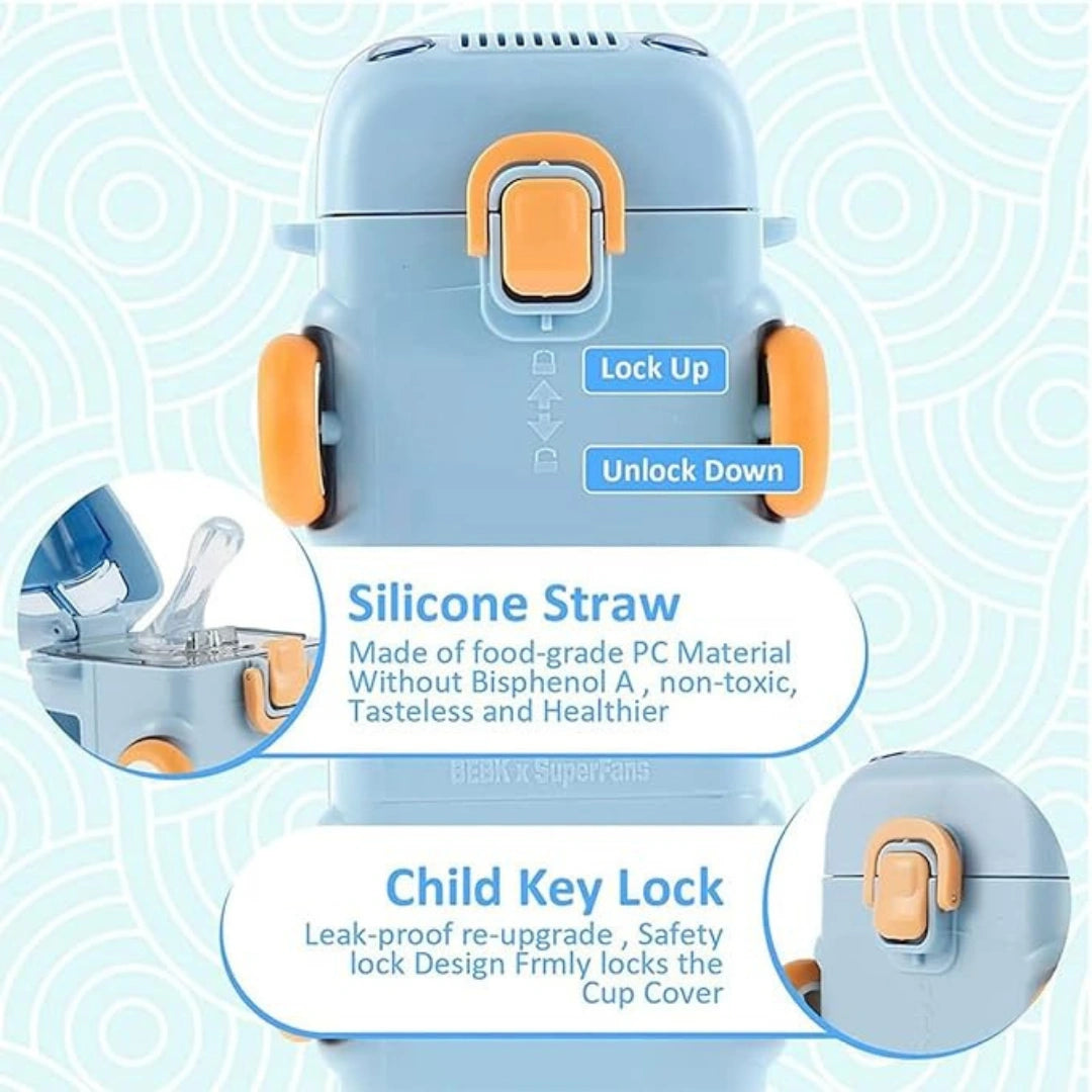 Bus Shape Hanging Water Bottle With Strap