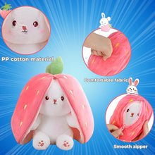 Soft Rabbit Plush: Adorable Bunny Stuffed Animal with Zipper