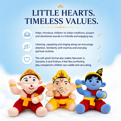 Little Krishna Soft Toy with Chanting Sound | Divine Baby Gopal Plush