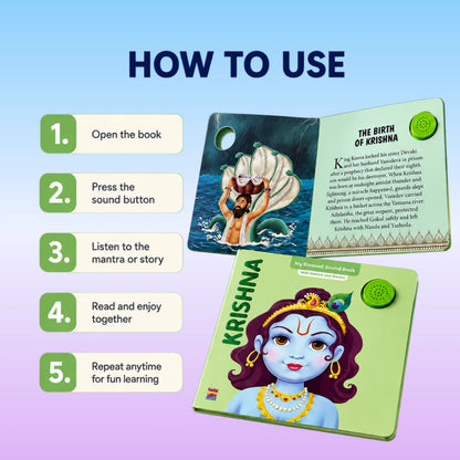 Krishna Mantra & Story Sound Book for Kids